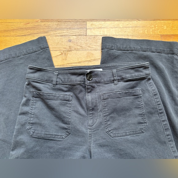 Loft Gray Wide Leg Pants - Picture 3 of 4